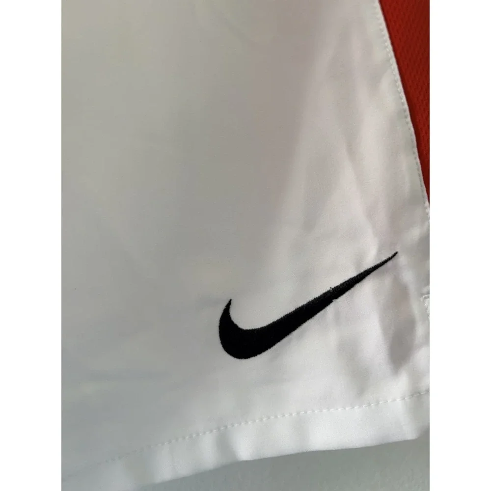 Nike Manchester United Soccer Shorts Men's Size Small White Red Crest
